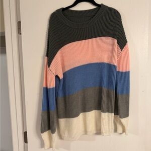 Colorblock Knit Sweater